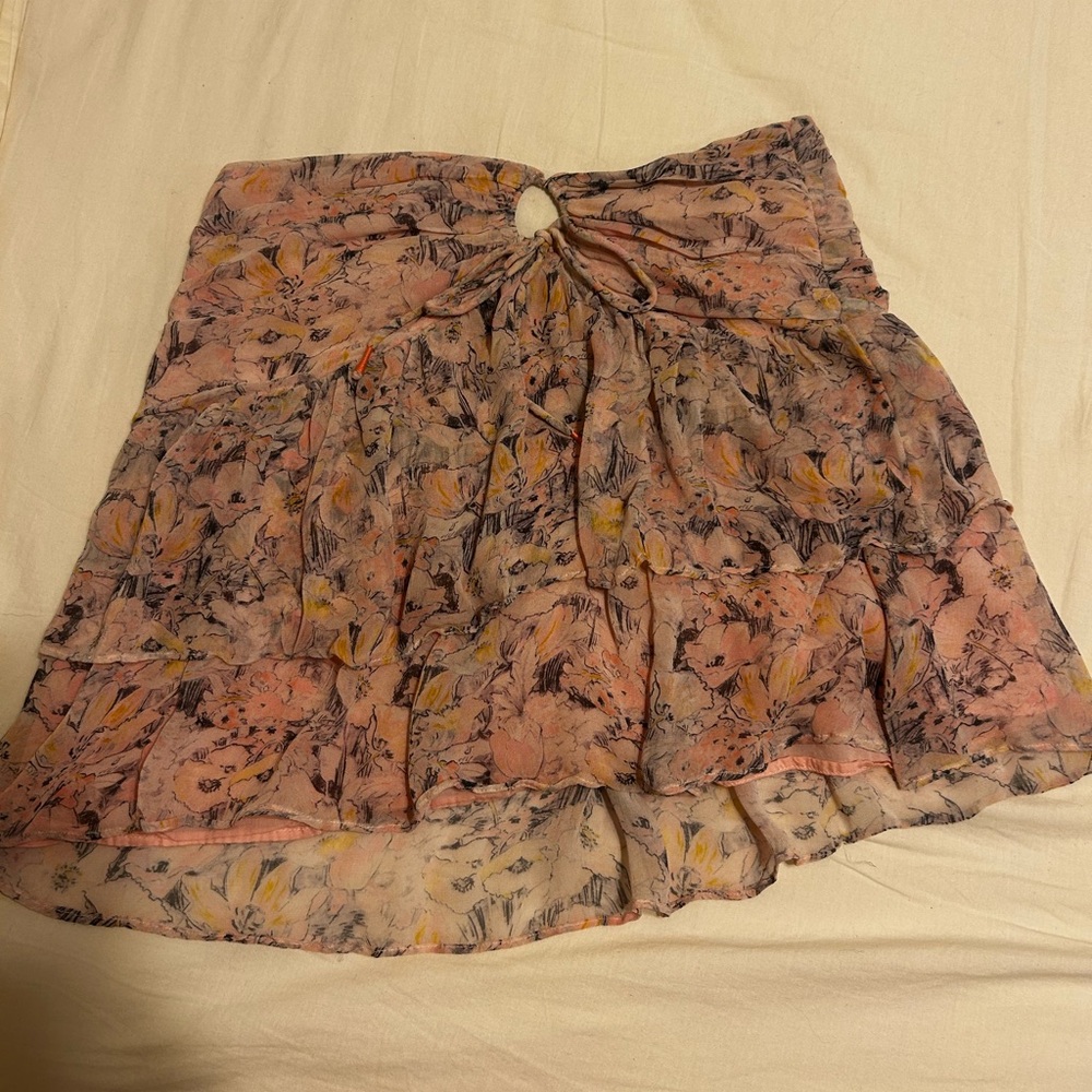 Strapless top from Anthropologie